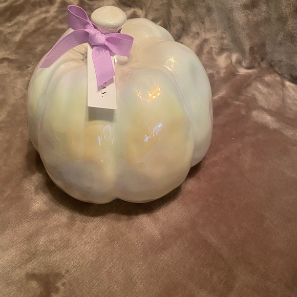 Rae Dunn Magic luster pumpkin birdhouse. 7.5x9”. New in box - Picture 3 of 4